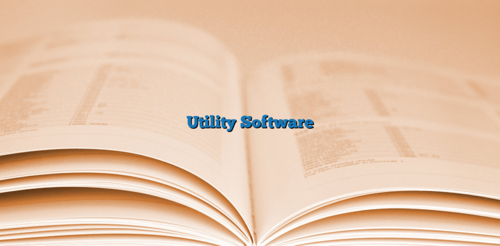 Utility Software